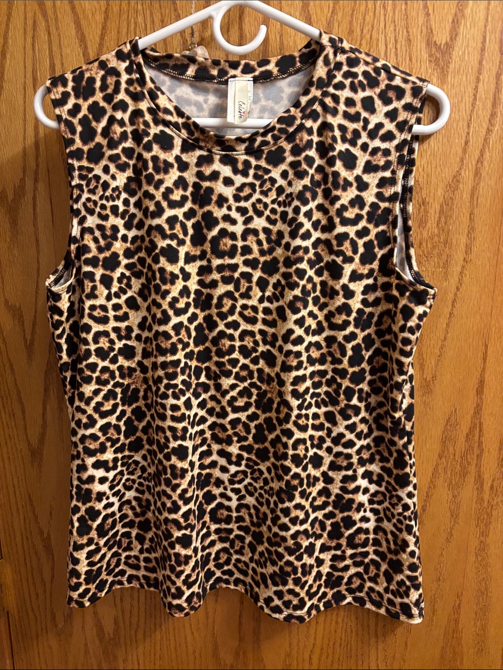Celeste Sleeveless Leopard Print Top - Animal Print Tank